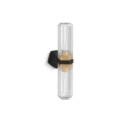 Kohler | Occasion | Wall Sconce - Black With Brass Trim
