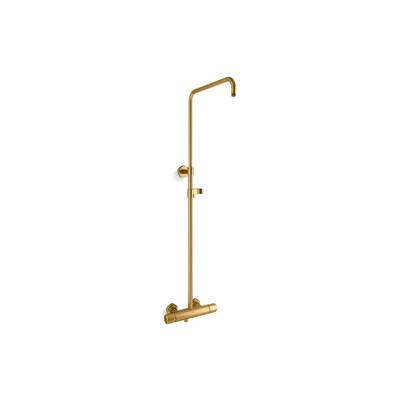 Kohler Occasion Two-way Exposed Thermostatic Valve and Shower Column Kt - Vibrant Brushed Moderne...