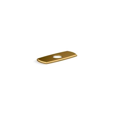 Kohler Occasion Escutcheon Plate - Vibrant Brushed Moderne Brass