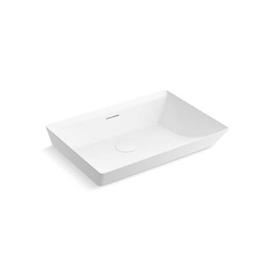 Brazn 23'' rectangular vessel bathroom sink