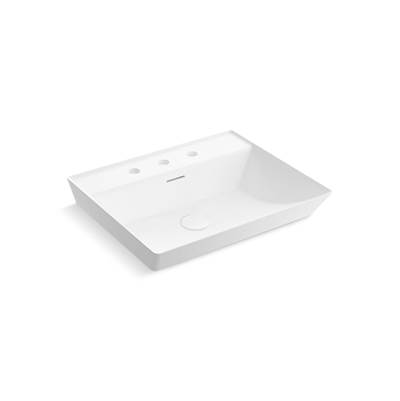 Brazn 23'' rectangular vessel bathroom sink