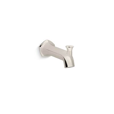 Kohler Occasion Wall-mount Bath Spout with Straight Design and Diverter - Vibrant Polished Nickel