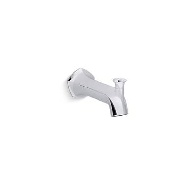 Kohler Occasion Wall-mount Bath Spout with Straight Design and Diverter - Polished Chrome