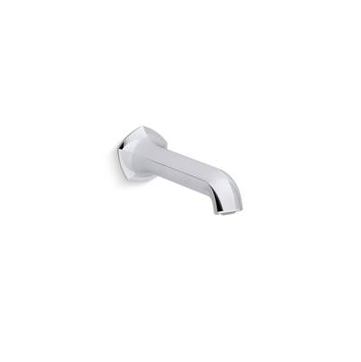 Kohler Occasion Wall-mount Bath Spout with Straight Design, 8'' - Polished Chrome
