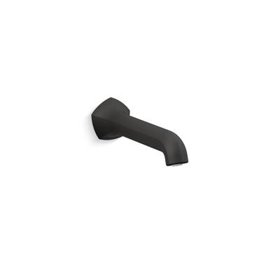 Kohler Occasion Wall-mount Bath Spout with Straight Design, 8'' - Matte Black