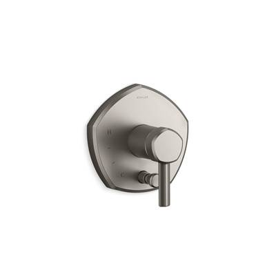 Kohler Occasion Rite-temp Valve Trim with Push-button Diverter and Lever Handle - Vibrant Brushed...