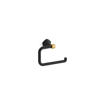 Kohler | Occasion | Towel Ring - Matte Black With Brushed Moderne Brass