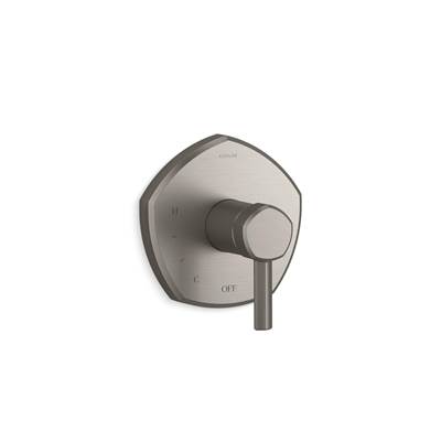 Kohler Occasion Rite-temp Valve Trim with Lever Handle - Vibrant Brushed Nickel