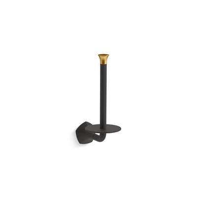 Kohler | Occasion | Toilet Paper Holder - Matte Black With Brushed Moderne Brass