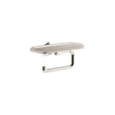 Kohler Occasion Toilet Paper Holder with Tray - Vibrant Polished Nickel