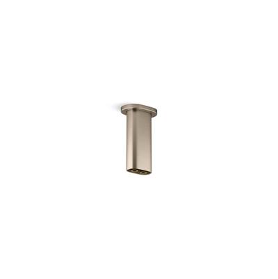 Kohler Statement 5'' ceiling-mount two-function rainhead arm and flange - Vibrant Brushed Bronze