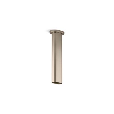 Kohler Statement 10'' ceiling-mount two-function rainhead arm and flange - Vibrant Brushed Bronze