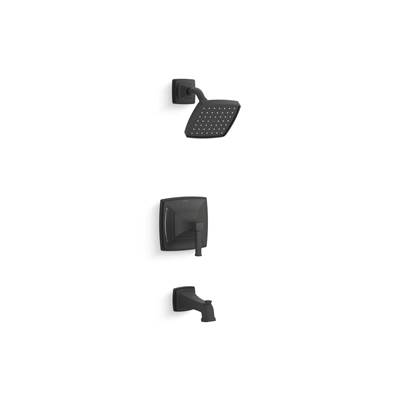 Kohler Riff Rite-Temp bath and shower trim kit, 1.75 gpm - Matte Black