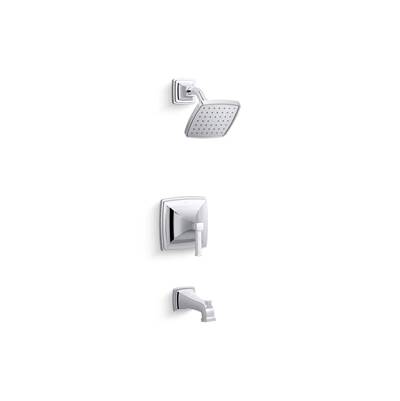 Kohler Riff Rite-Temp bath and shower trim kit, 2.5 gpm - Polished Chrome