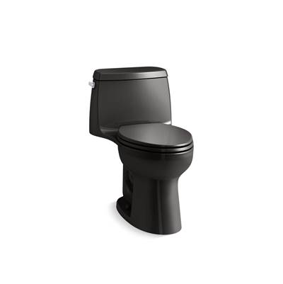 Kohler Santa RosaE ContinuousClean ST one-piece compact elongated toilet, 1.28 gpf - Black