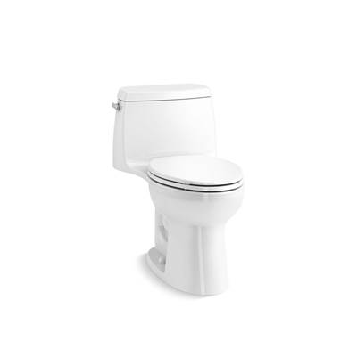 Kohler Santa RosaE ContinuousClean ST one-piece compact elongated toilet, 1.28 gpf - White