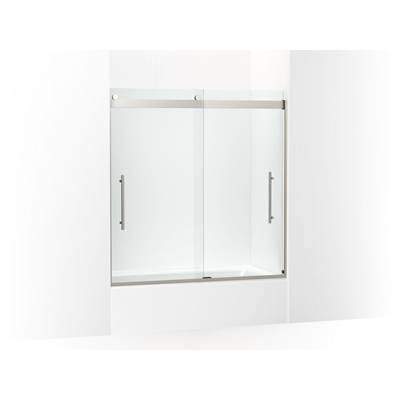 Kohler Levity Plus Frameless Sliding Bath Door, 61-9/16'' H X 56-5/8 - 59-5/8'' W, with...