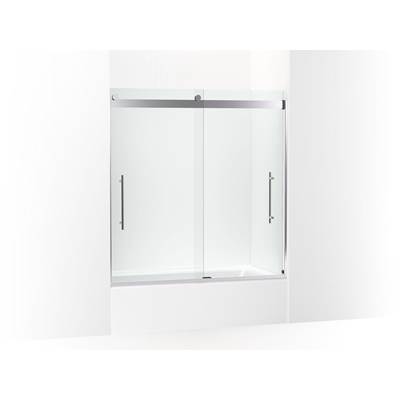 Kohler Levity Plus Frameless Sliding Bath Door, 61-9/16'' H X 56-5/8 - 59-5/8'' W, with...