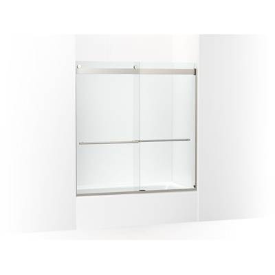 Kohler Levity Plus Frameless Sliding Bath Door, 61-9/16'' H X 56-5/8 - 59-5/8'' W, with...