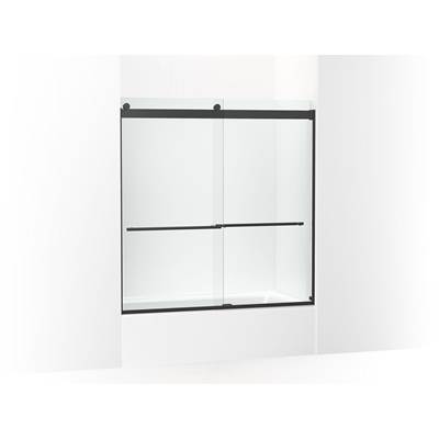 Kohler Levity Plus Frameless Sliding Bath Door, 61-9/16'' H X 56-5/8 - 59-5/8'' W, with...