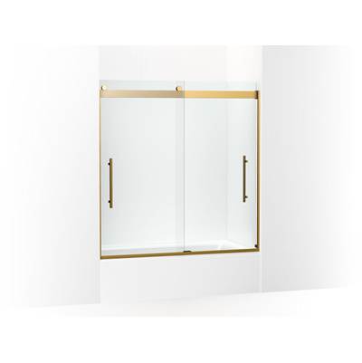Kohler Levity Plus Frameless Sliding Bath Door, 61-9/16'' H X 56-5/8 - 59-5/8'' W, with...