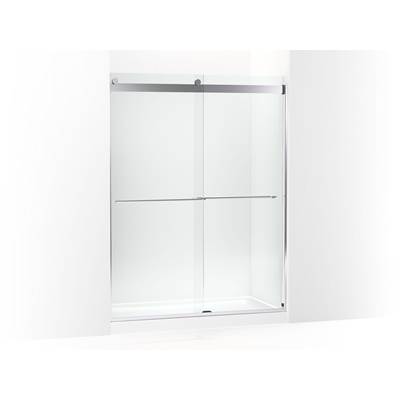 Kohler Levity Plus Frameless Sliding Shower Door, 77-9/16'' H X 56-5/8 - 59-5/8'' W, with...