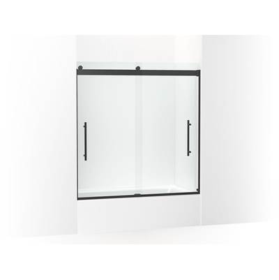 Kohler Levity Plus Frameless Sliding Bath Door, 61-9/16'' H X 56-5/8 - 59-5/8'' W, with...