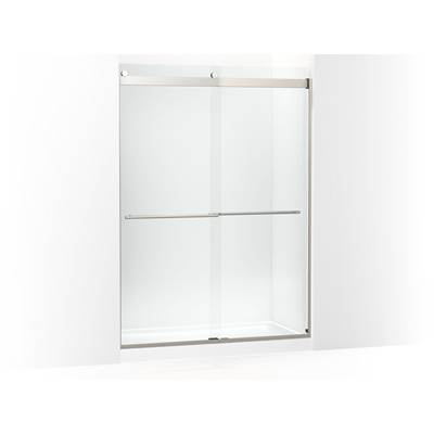 Kohler Levity Plus 81-5/8'' H Sliding Shower Door with 3/8''-thick Glass - Anodized Brushed Nickel