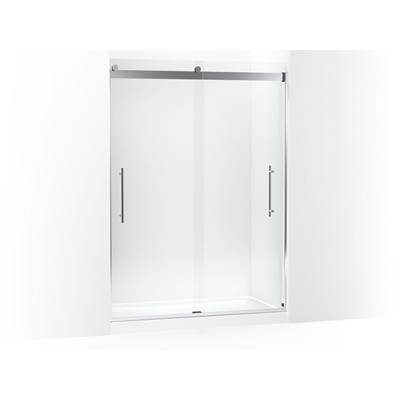 Kohler Levity Plus Frameless Sliding Shower Door, 81-5/8'' H X 56-5/8 - 59-5/8'' W, with...