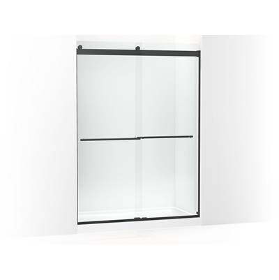Kohler Levity Plus 81-5/8'' H Sliding Shower Door with 3/8''-thick Glass - Matte Black