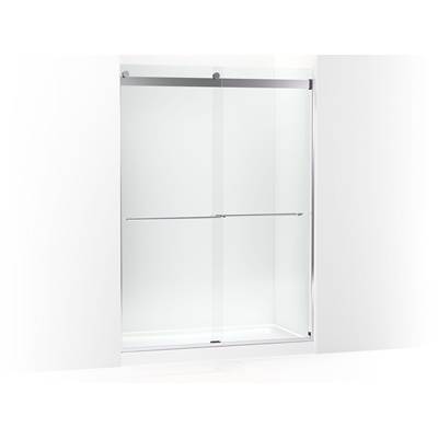 Kohler Levity Plus 81-5/8'' H Sliding Shower Door with 3/8''-thick Glass - Bright Polished Silver