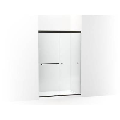 Kohler Revel Sliding shower door, 70'' H x 44-5/8 - 47-5/8'' W, with 5/16'' thick Crystal Clear glass - Anodized Dark Bronze