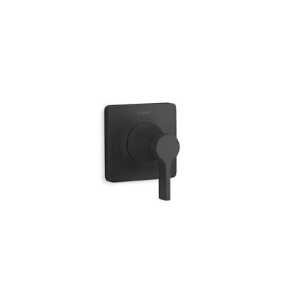 Kohler Venza MasterShower transfer valve trim with lever handle - Matte Black