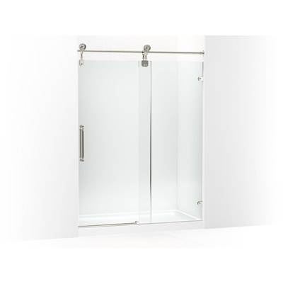 ArtifactsE 80-7/8'' H sliding shower door with 3/8''-thick glass