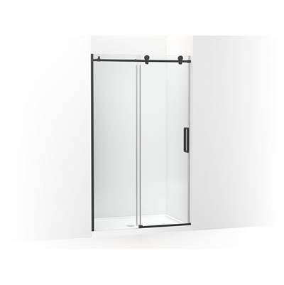 ComposedE Sliding shower door, 78'' H x 44-1/8 - 47-7/8'' W, with 3/8'' thick Crystal Clear glass