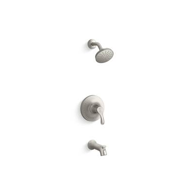 Kohler Simplice Rite-Temp bath and shower trim kit, 1.75 gpm - Vibrant Brushed Nickel