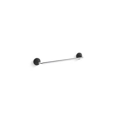 Kohler | Tone | Towel Bar - Polished Chrome With Matte Black