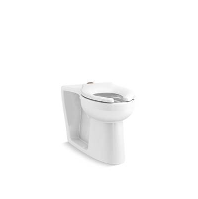 Kohler Modflex Adjust-a-bowl Flushometer Bowl with Top Spud - White