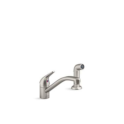Jolt Single-handle kitchen sink faucet with side sprayer - Vibrant Stainless