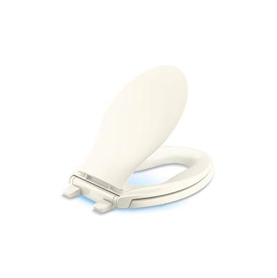 Kohler Transitions Nightlight ReadyLatch Quiet-CloseE elongated toilet seat - Biscuit
