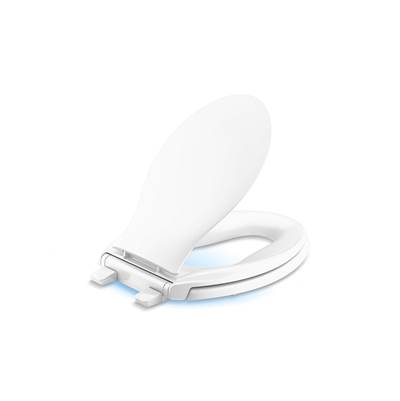 Kohler Transitions Nightlight ReadyLatch Quiet-CloseE elongated toilet seat - White