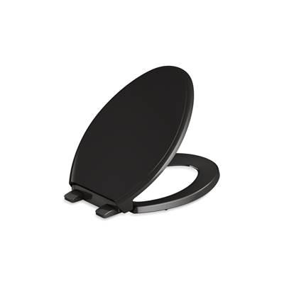 GlenburyE ReadyLatch Quiet-CloseE elongated toilet seat - Black