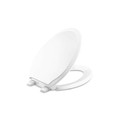 Kohler Rutledge ReadyLatch Quiet-CloseE elongated toilet seat - White