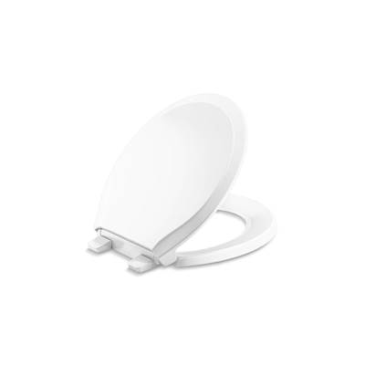 Kohler Rutledge Nightlight ReadyLatch Quiet-CloseE round-front toilet seat - White