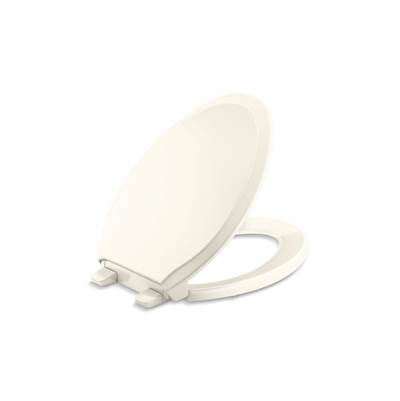 Kohler Rutledge ReadyLatch Quiet-CloseE elongated toilet seat - Biscuit