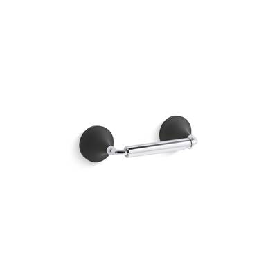 Kohler ToneE Pivoting toilet paper holder - Polished Chrome With Matte Black