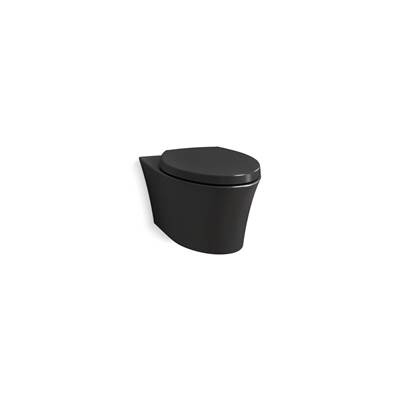Kohler Veil Wall-hung compact elongated toilet, dual-flush - Black