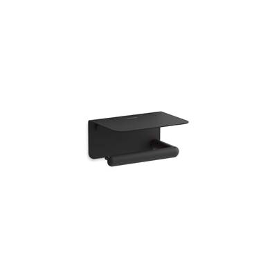 Kohler Kumine Covered Horizontal Toilet Paper Holder - Matte Black