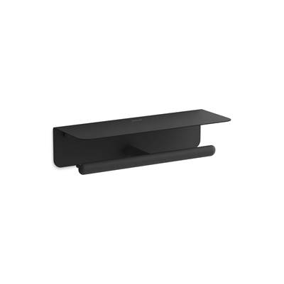 Kohler Kumine Covered Double Toilet Paper Holder - Matte Black