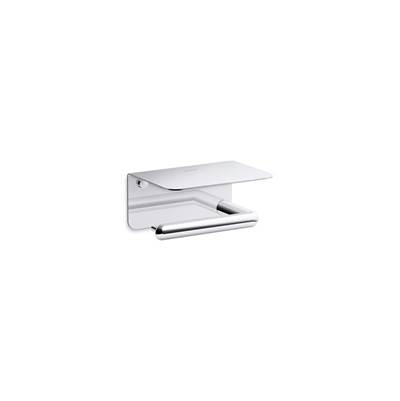 Kohler Kumine Covered Horizontal Toilet Paper Holder - Polished Chrome